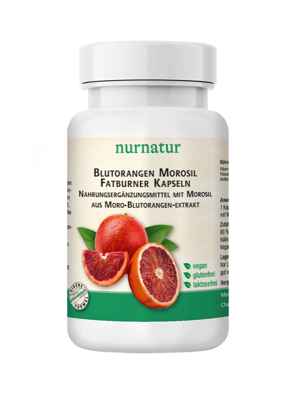 Blutorangen Morosil Fatburner Kapseln Dose à 60 Kapseln