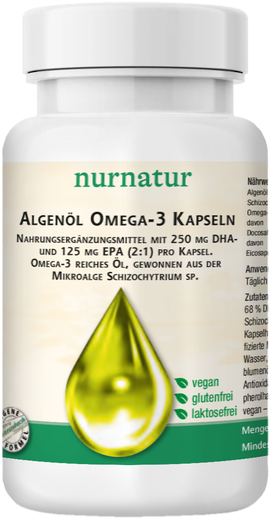 Algenöl Omega3 Kapseln Dose à 30 Kapseln