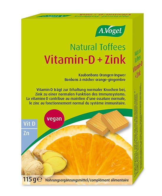 Vogel Natural Toffees Vitamin-D + Zink - Packung à 115g