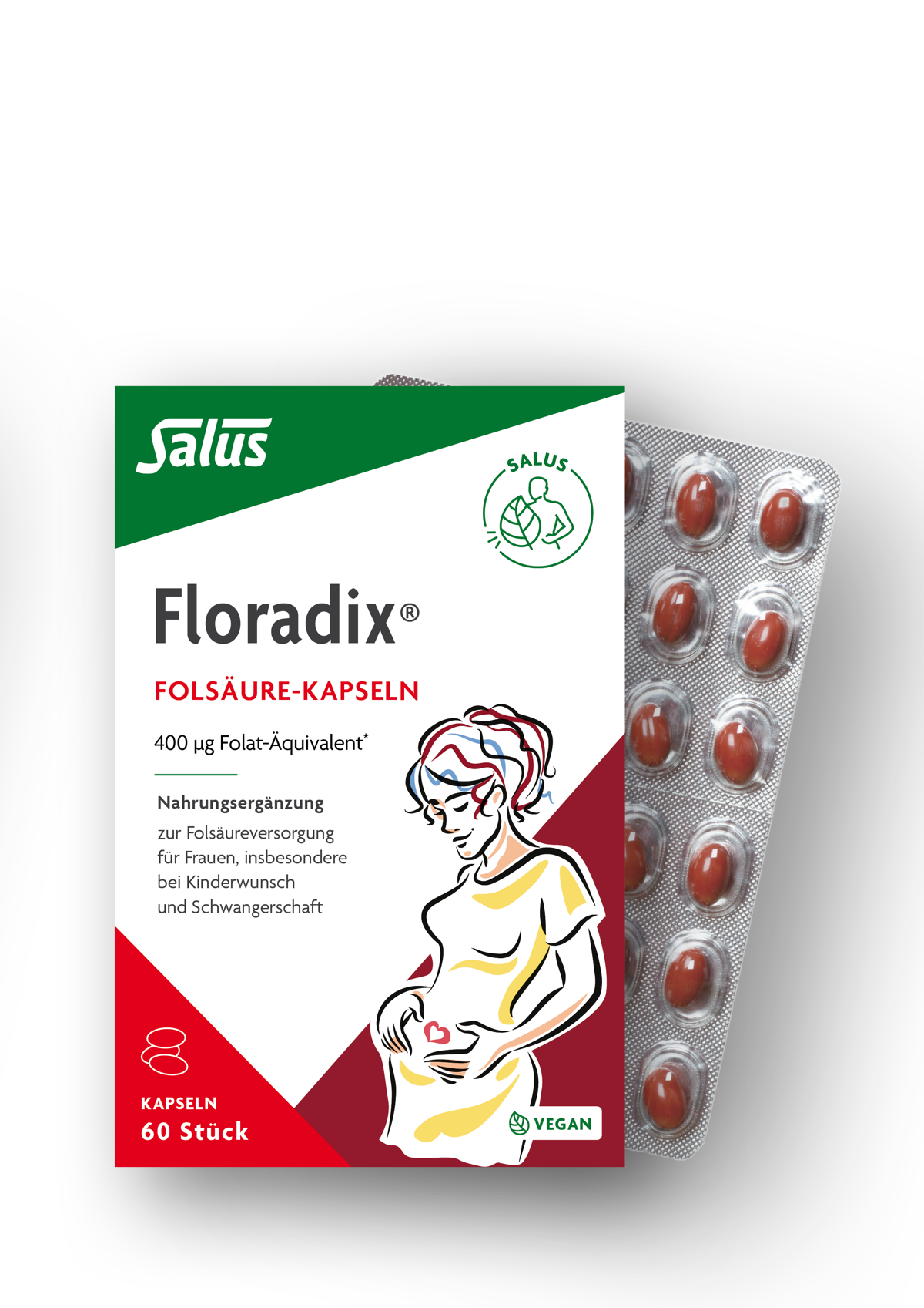 Floradix Folsäure Packung à 60 Kapseln