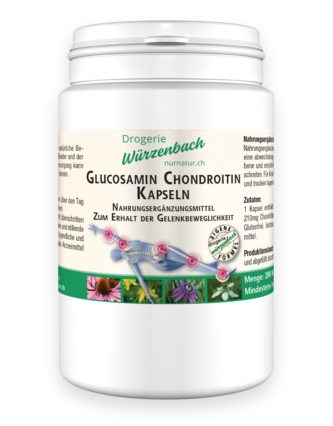 Glucosamin Chondroitin Kapseln Dose à 200 Kapseln