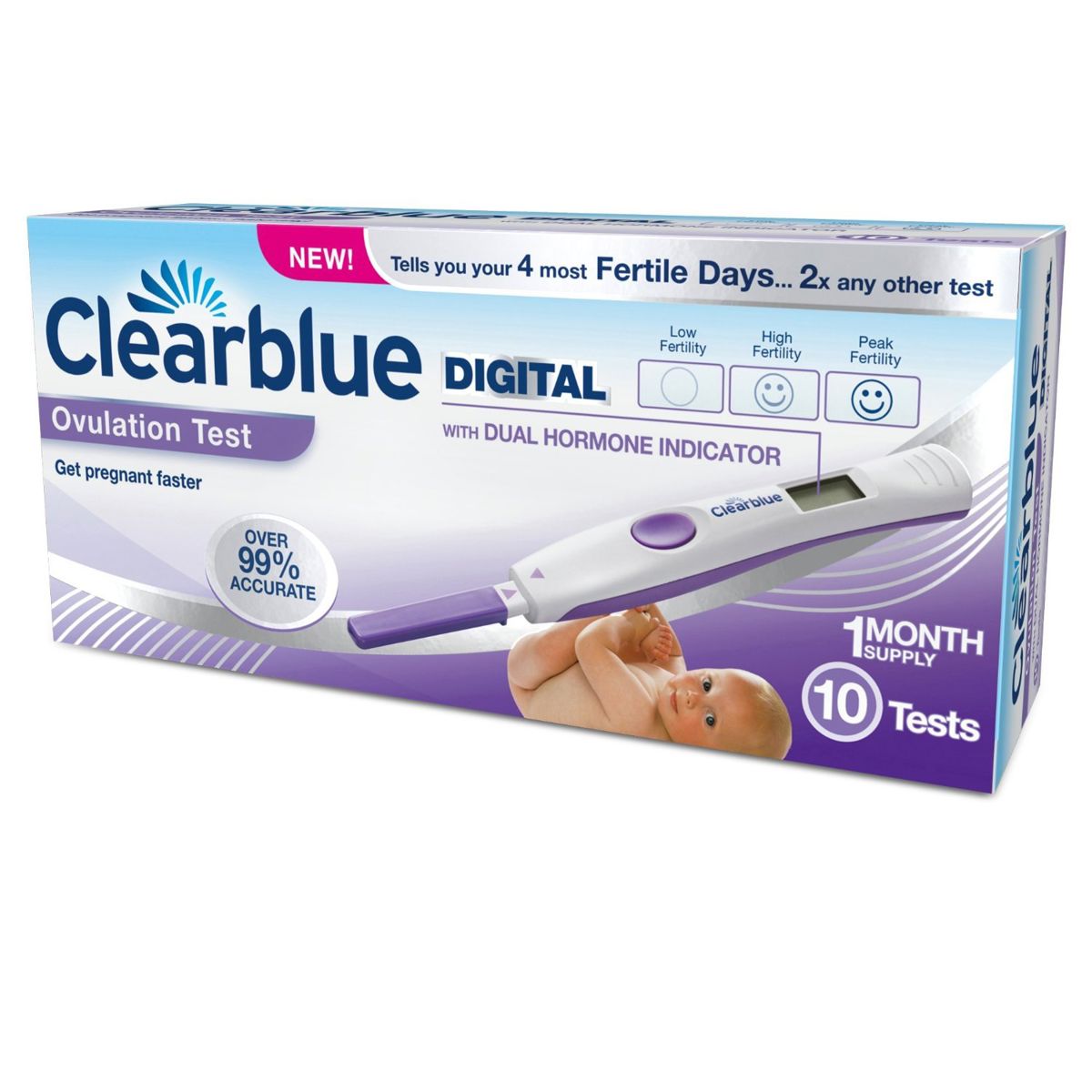 Clearblue Digital Ovulationstest Packung à 10 Tests