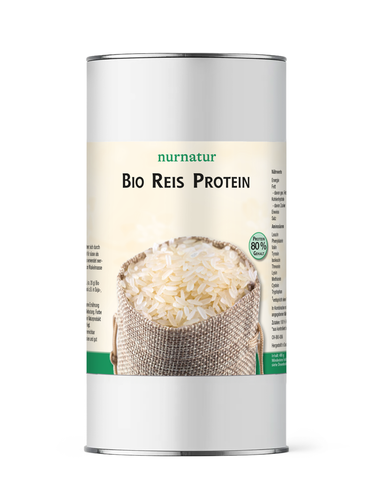 Bio Reis Protein Pulver - Dose à 400 g