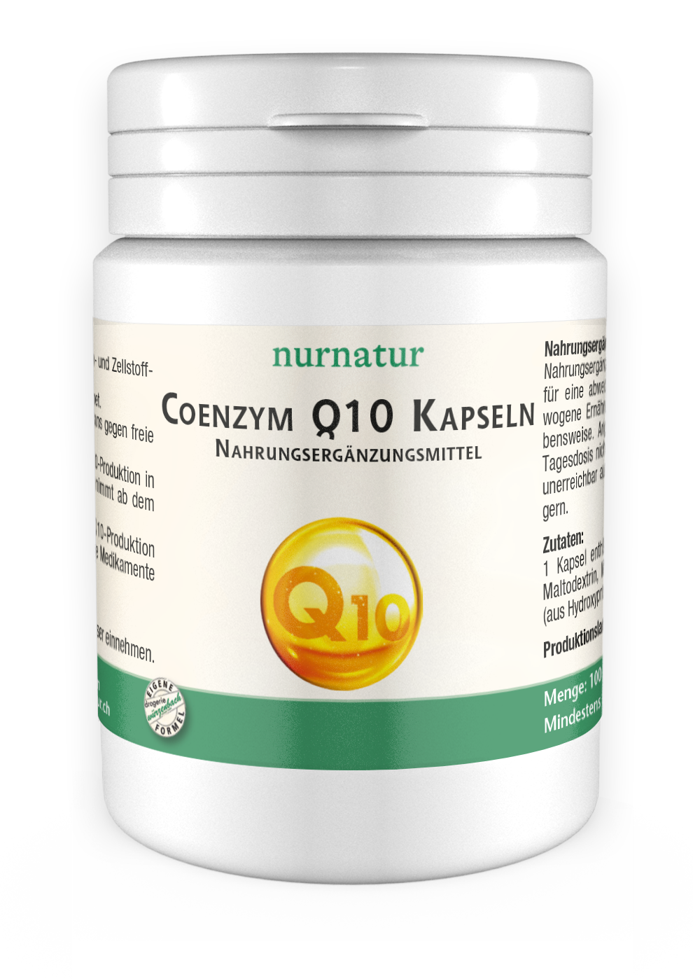 Coenzym Q10 Kapseln Dose à 100 Kapseln
