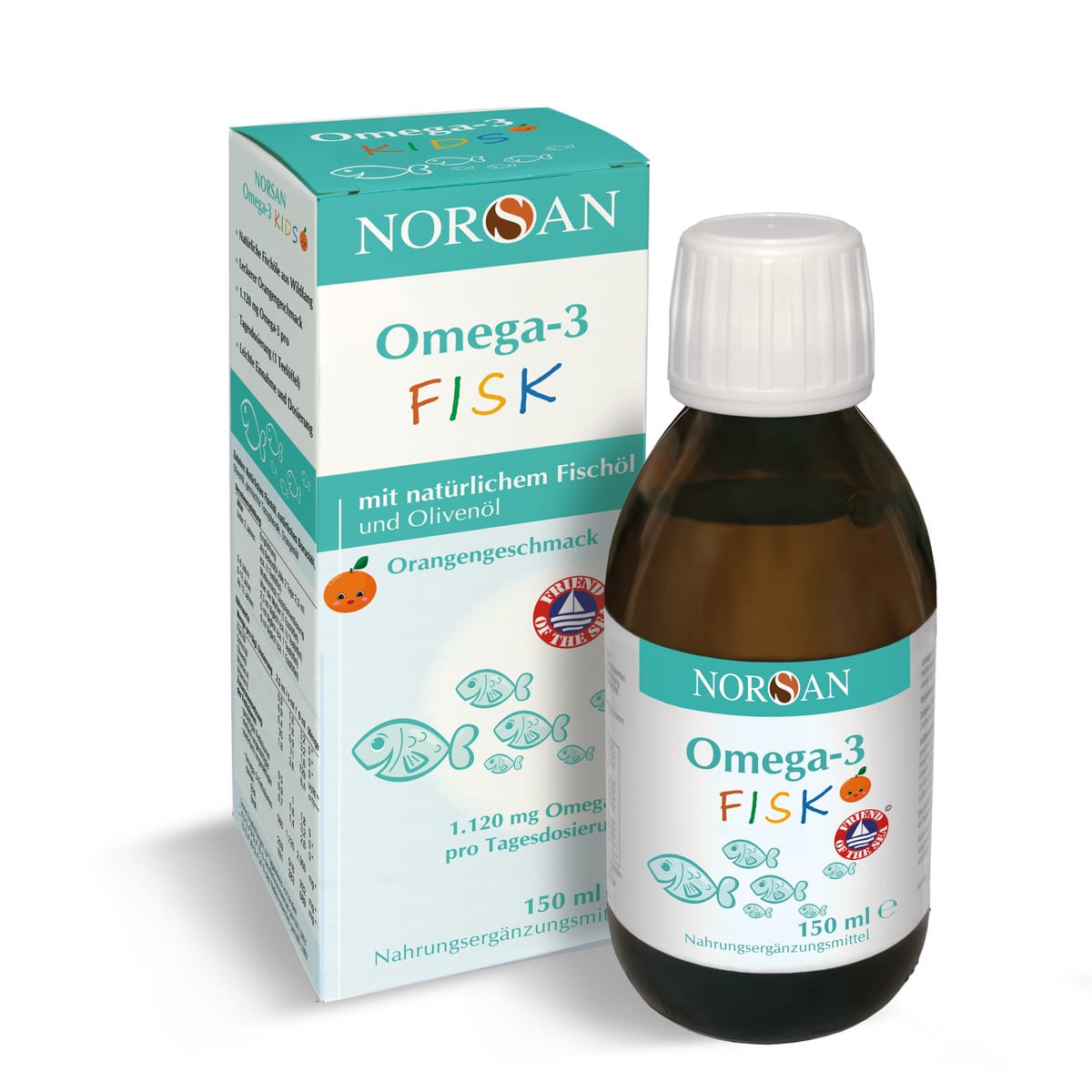 Norsan Omega-3 Fisk Öl Flasche à 150 ml